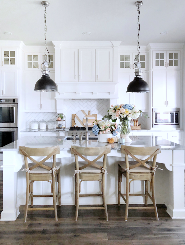 Kitchen and Living Room Updates: New Pendants, Bar Stools, Kitchen ...