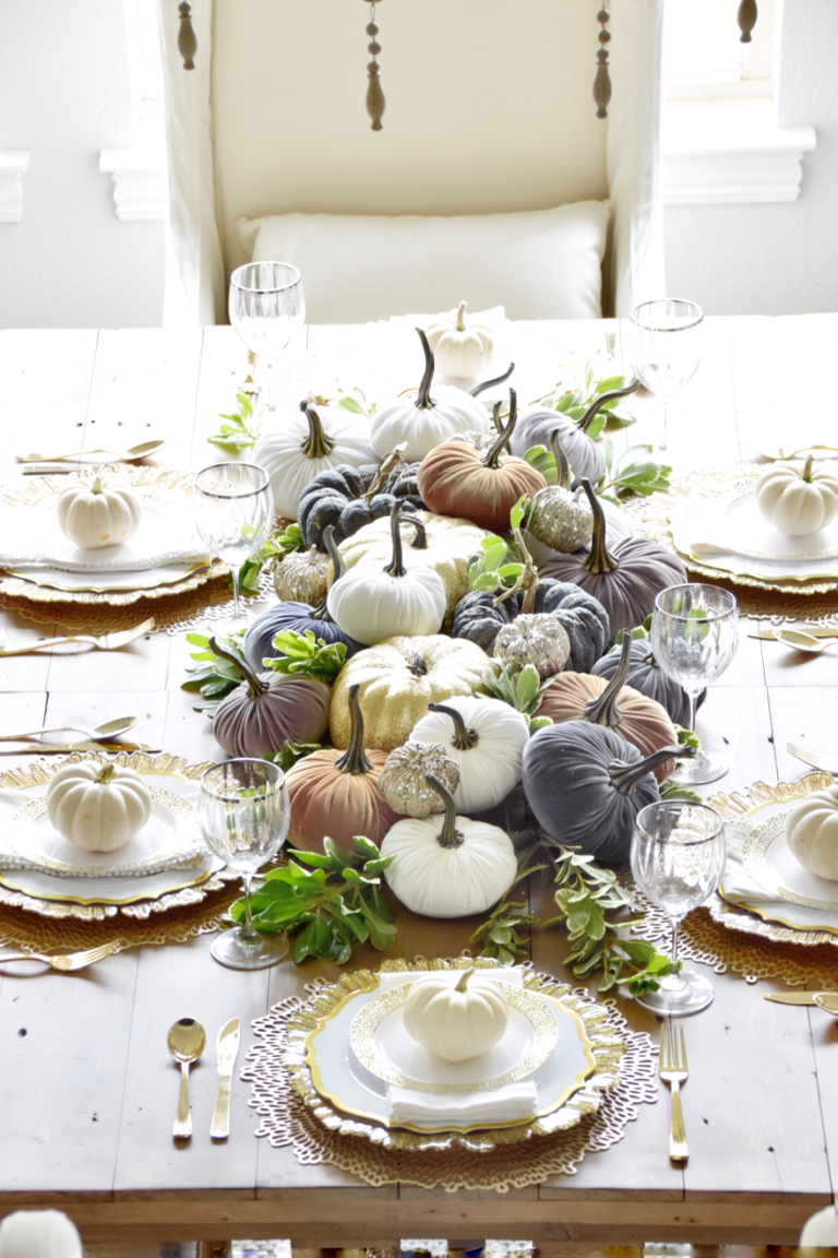 How to Create an Inexpensive Fall Tablescape - My Texas House