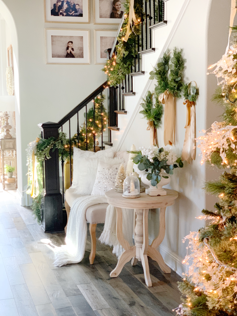 Christmas Home Tour 2018: Modern Farmhouse Glam with Silver and Gold ...