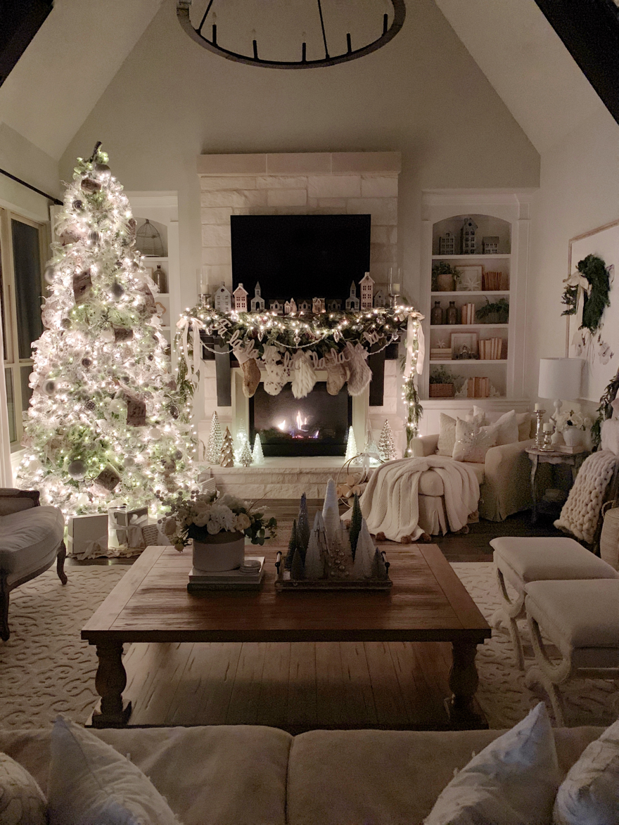 Christmas Home Tour 2018: Modern Farmhouse Glam with Silver and ...