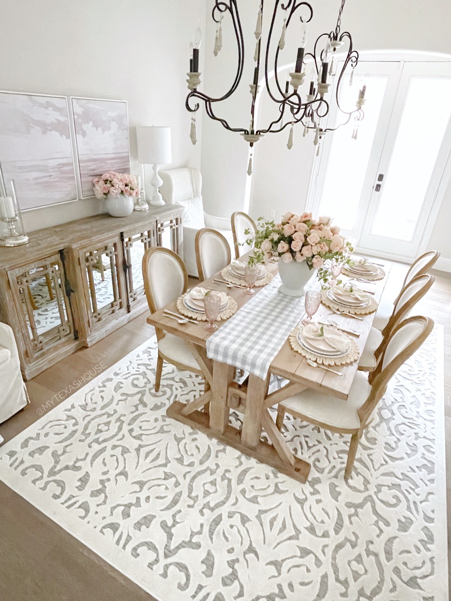 Dining Room And Entryway Summer Decor